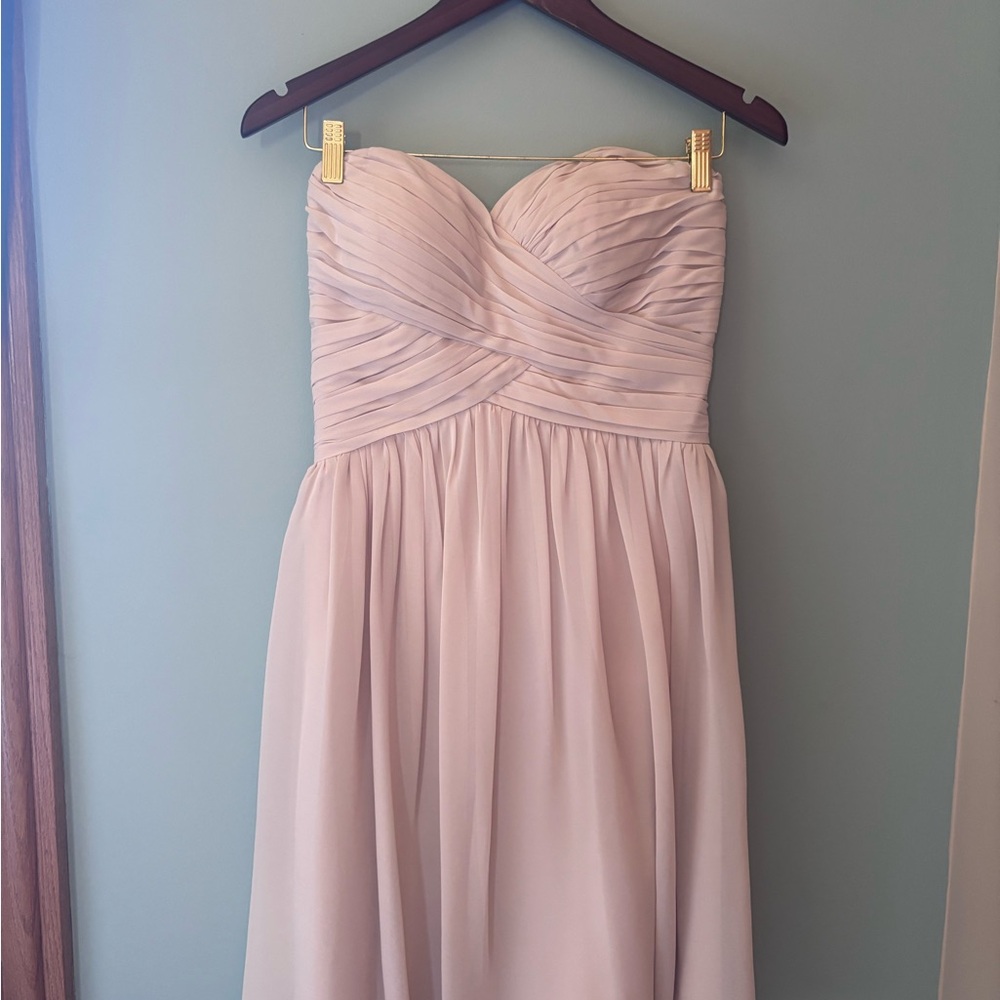 Bill Levkoff Strapless Cream short Dress size 8
